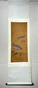 A painting by Lang Shining Pisces