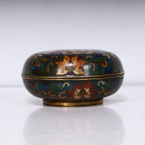 A Qing Dynasty cloisonné clay box