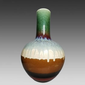 A flower glaze kiln of the Qing Dynasty
