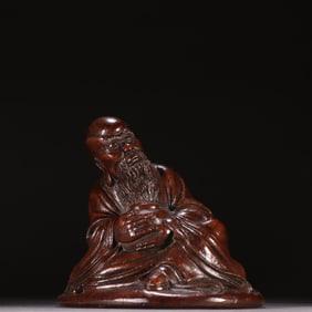 A bamboo carving Arhat carving