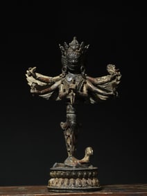 A piece of copper rubbing [Vajra] Buddha statue
