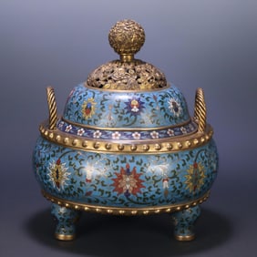 A Ming cloisonné made cloisonné aroma burner