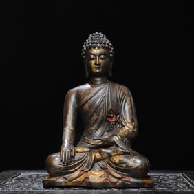 A bronze rubbing [Amitabha] statue