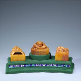 A beautiful Tian Huang triptych