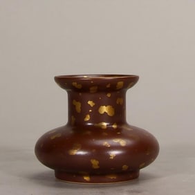 A Qing Qianlong imitation copper sprinkled gold bowl
