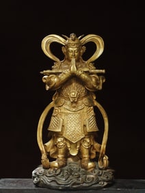 A bronze gilt Buddha statue