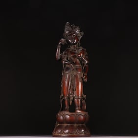 A four-armed Guanyin statue of Huanghuali in the Qing Dynasty