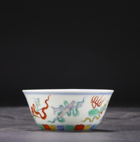 A Ming Dynasty Chenghua Doucai Eight Treasure Pattern Cup