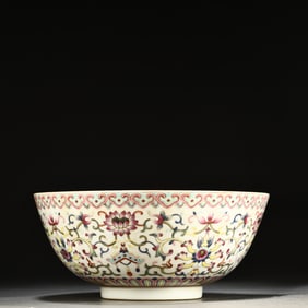 A pastel floral bowl
