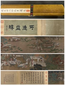 A picture of the story of a character painted by Zhou Wenju