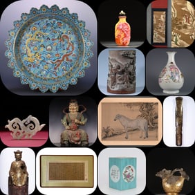 A garlic bottle with Qing Qianlong enamel colorful flowers and birds inscribed with poems