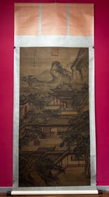 A painting of Yuan Jiang's landscape pavilion