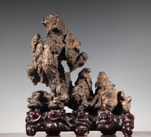 A piece of Taihu Lake stone mountain ornament