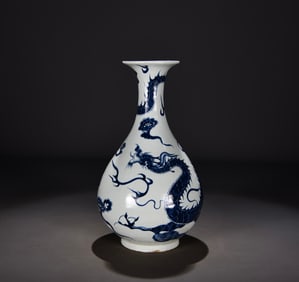 A piece of Yuan Dynasty auspicious cloud dragon pattern jade pot spring