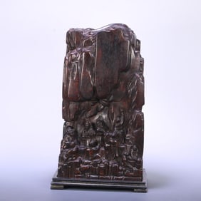 A piece of Qing Dynasty old agarwood fragrant mountain Jiulaoshanzi ornament