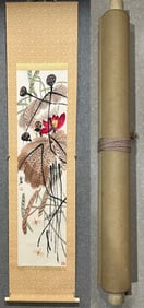 A picture of a dragonfly lotus flower by Qi Baishi