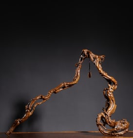 A piece of boxwood whole material root carving jade hanging