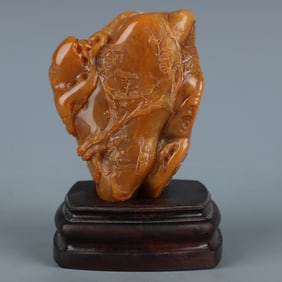 A Qing Dynasty Shoushan Tian Huangshanzi ornament