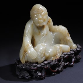 A Qing Dynasty Luohan opera auspicious beast study room Qingfu