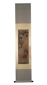 A picture of Ding Yunpeng's elephant washing