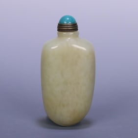 A piece of Hetian jade seed material snuff bottle