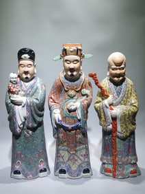 A piece of Republic of China Ruan Jingkai pastel Seiko Fulu Shou