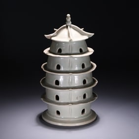 A Song celadon stupa ornament