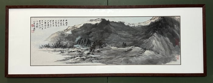 A landscape painting by Zhang Daqian