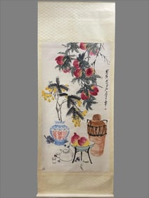 A picture of Qi Baishi's flowers