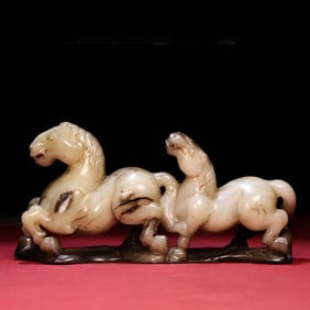 A Hetian jade horse from the Han Dynasty