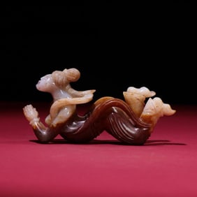 A jade flying ornament of the Han Dynasty
