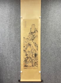 A landscape map of the Jianjiang River (Hongren).