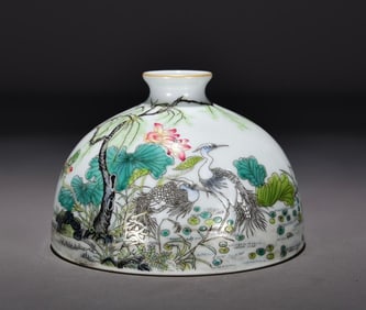 A piece of Qing Yongzheng pastel all the way to Ketu Taibaizun
