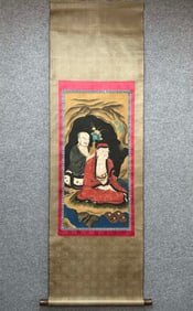A picture of Ding Guanpeng's Bodhidharma enlightenment