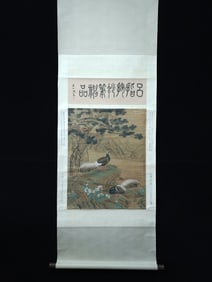 A picture of flowers and birds of Lü Ji in the Ming Dynasty