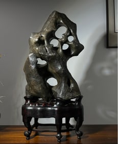 A Taihu Lake stone unique style study ornament