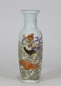 A pastel made in the Qianlong period of the Qing Dynasty exclusively occupies the Aotou Kuixing Dou