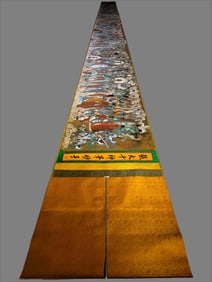 A picture of Zhang Daqian's "Yongle Palace Sanqing Hall Mural Chaoyuan Map"