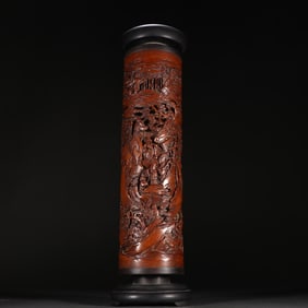 A Qing Dynasty character story incense tube