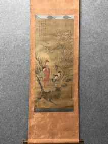 A painting of Liu Guandao in the Yuan Dynasty (Wen Ji returned to Han)