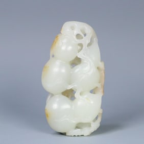 A piece of late Qing Hetian jade seed material is more fruitful and more blessed