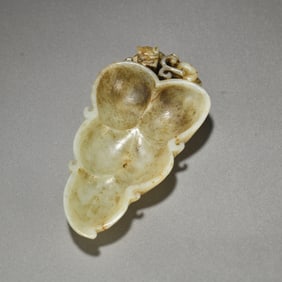 A piece of Hetian jade brush wash