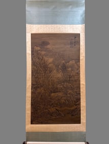 A landscape map of Zhang Daqian