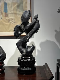 A Taihu Lake stone study ornament of the Qing Dynasty