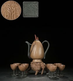 A set of [Jiang Rong] lotus root backflow pot