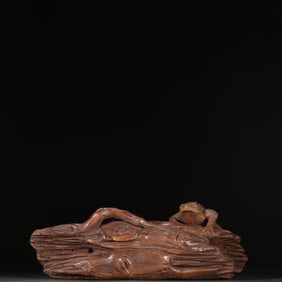 A piece of Chen Ziqi purple sand golden toad dead wood pen holder