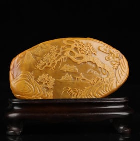 A picture of Shoushan Tian's stone carving Huangsong Mountain