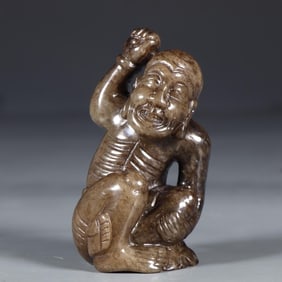 A jade arhat carving from the Ming Dynasty