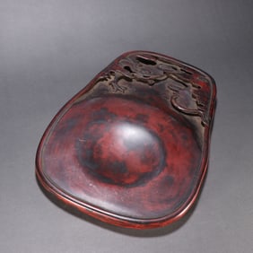 A piece of end stone cloud dragon pattern inkstone
