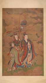 A picture of Ding Yunpeng's immortal with an eight-foot vertical axis